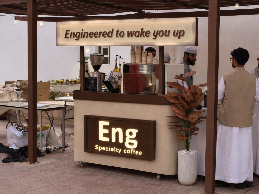 ارتقي بضيافتك من Eng cafe